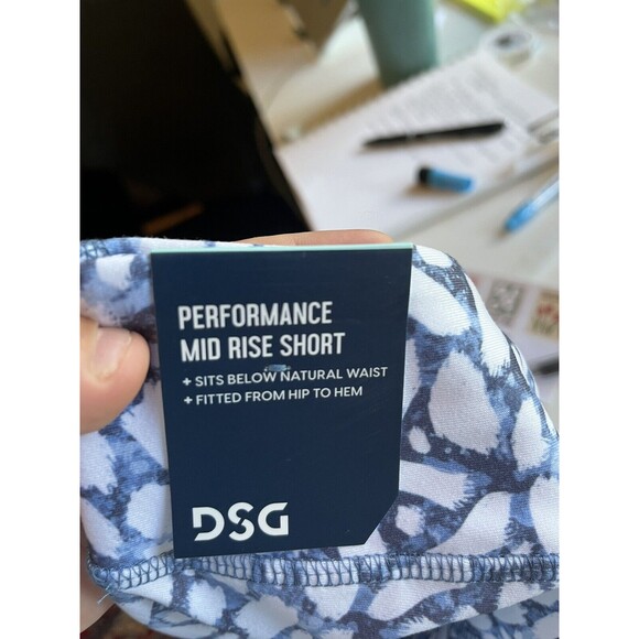 DSG Girls Youth 3" Performance Compression Shortie Shorts Size L Blue Elephant - Picture 4 of 7